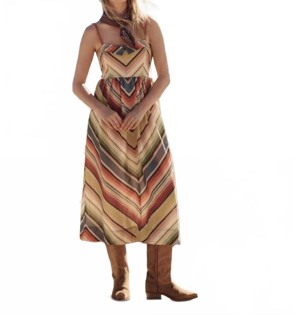 NEW THE GREAT. the verse davenport stripe dress in multicolor